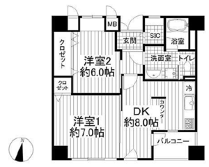 千代田区神田小川町神田小川町ハイツの間取り図