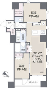 中央区日本橋堀留町グリーンパーク日本橋堀留町の間取り図