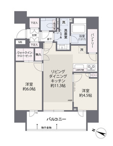 中野区東中野ブリリア東中野ステーションフロントの間取り図