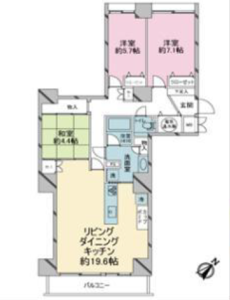 江東区南砂スカイシティ南砂の間取り図