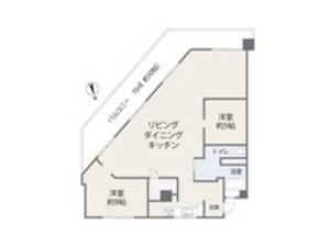 世田谷区太子堂ハイツ太子堂の間取り図