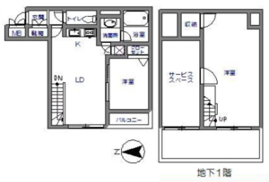 目黒区東山ジェイパーク目黒東山の間取り図