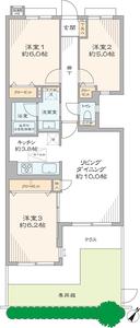 新宿区中落合ガーデンホーム落合ヒルズ6199万円の間取り図