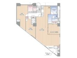 新宿区下落合目白が丘マンション4980万円の間取り図