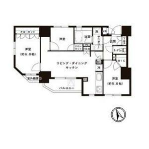 荒川区南千住エターナル南千住グラン東京の間取り図