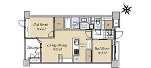 中央区新富アクシルコート銀座イーストの間取り図