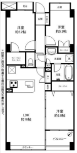 渋谷区本町ディオレ西新宿の間取り図