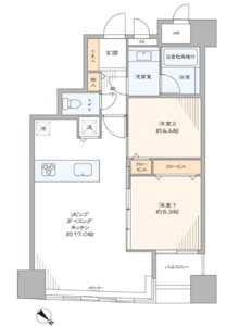 文京区小石川フォルム小石川の間取り図