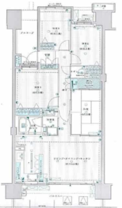 荒川区南千住東京フロンティアシティアーバンフォートの間取り図