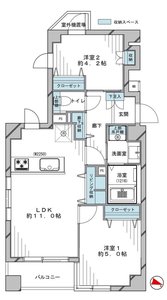 墨田区千歳ヴェルデ森下の間取り図