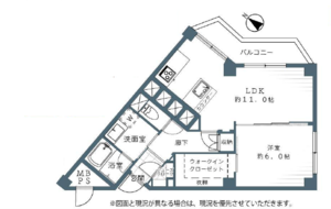 大田区石川町東急ドエルアルス石川台B棟の間取り図