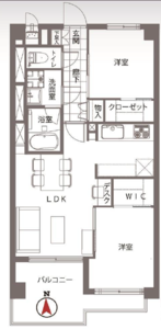 新宿区下落合トキワパレスの間取り図