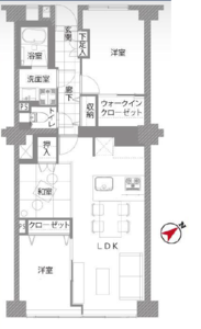 新宿区新宿グリーンヒル新宿の間取り図