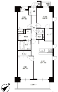 台東区下谷ライオンズマンション根岸東4790万円の間取り図