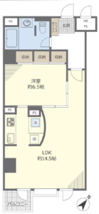 千代田区一番町グランドメゾン一番町の間取り図