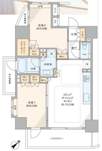 豊島区長崎ラシュレ池袋椎名町5380万円の間取り図