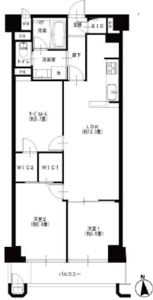 豊島区駒込トーア駒込マンションの間取り図