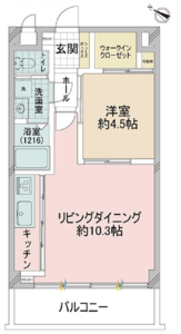 港区赤坂ルイマーブル乃木坂の間取り図