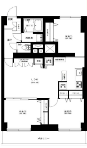 豊島区駒込駒込コーポラスの間取り図