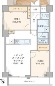 文京区白山藤和白山コープの間取り図
