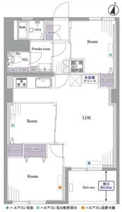 新宿区下落合目白ビルの間取り図