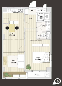 豊島区雑司が谷プチモンド目白の間取り図