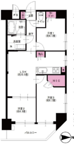 文京区白山パラスト白山の間取り図