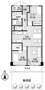 豊島区千早池袋ウエストハイツ3590万円の間取り図