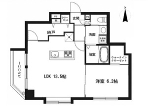 墨田区亀沢ルリオン錦糸町エグゼの間取り図