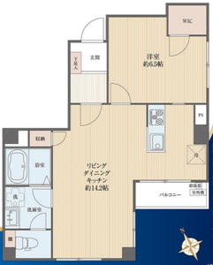 豊島区池袋ローヤルハイツ西池袋の間取り図
