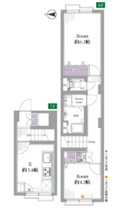 中野区中央鍋屋横丁住宅2199万円の間取り図