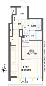 渋谷区千駄ヶ谷第15宮庭マンションの間取り図