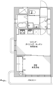 渋谷区千駄ヶ谷秀和第2神宮レジデンスの間取り図