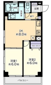 江東区亀戸ビレッタ亀戸の間取り図