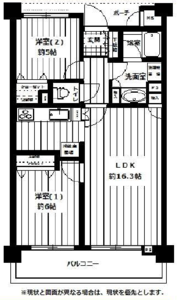 豊島区巣鴨ベルハイム巣鴨4750万円の間取り図
