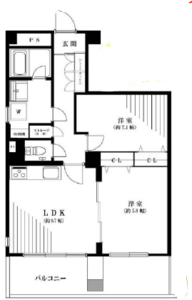 豊島区北大塚北大塚ハイツの間取り図