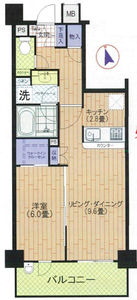 板橋区中丸町日神パレステージ池袋西の間取り図