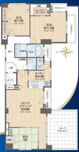 江東区平野ラクール木場の間取り図