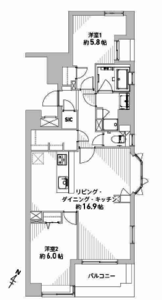文京区千石フォルティア文京千石の間取り図