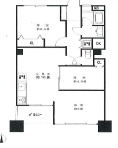 新宿区下落合高田馬場住宅の間取り図