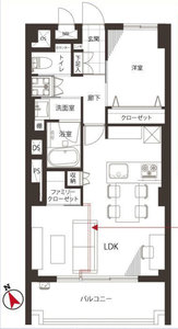 渋谷区代々木ヴィラロイヤル代々木の間取り図