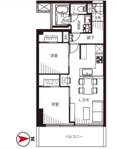 中野区中野ブロードウェイの間取り図