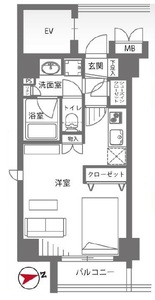 千代田区外神田レガリアシティ神田末広町の間取り図