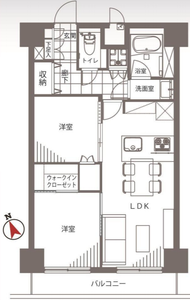 板橋区中丸町藤和シティコア池袋の間取り図