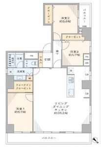 文京区根津シティハイツ根津の間取り図