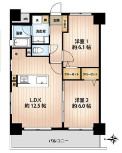 台東区元浅草ダイアパレス元浅草ブライトスクエアの間取り図