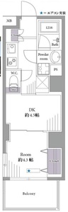 台東区松が谷日神デュオステージ浅草松が谷の間取り図