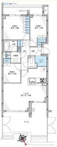 豊島区目白目白ガーデンヒルズC棟の間取り図