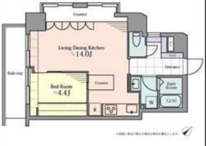 豊島区上池袋コスモ上池袋の間取り図