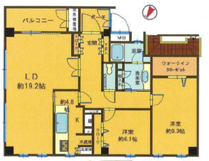 渋谷区神山町松濤ガーデンの間取り図